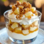 Bratapfel-Dessert im Glas