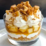 Bratapfel-Dessert im Glas