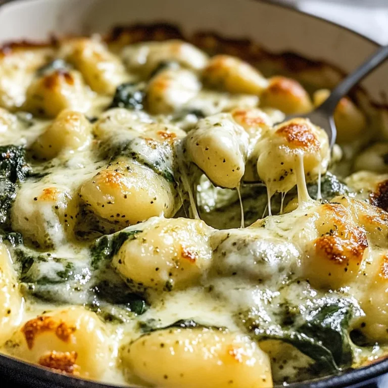 Creamy Pesto Gnocchi with Spinach and Artichokes