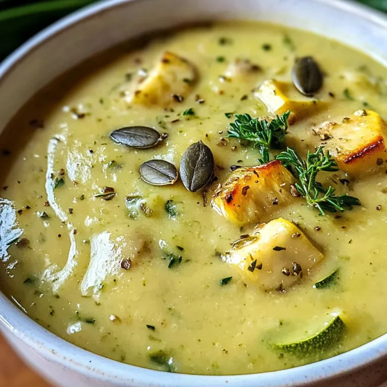 Cremige Zucchinisuppe