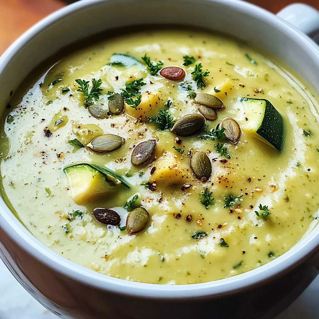 Cremige Zucchinisuppe