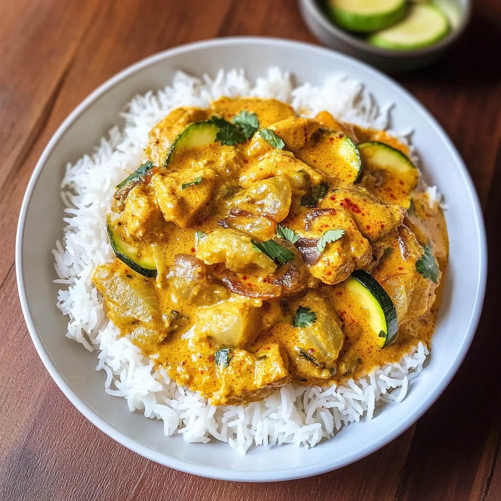 Indisches Hähnchen Curry mit Reis und Gemüse - ganz einfach