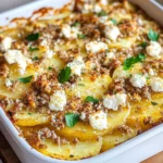 Kartoffel-Hackfleisch-Auflauf mit Feta