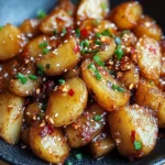 Knusprige Honig-Chili-Kartoffeln