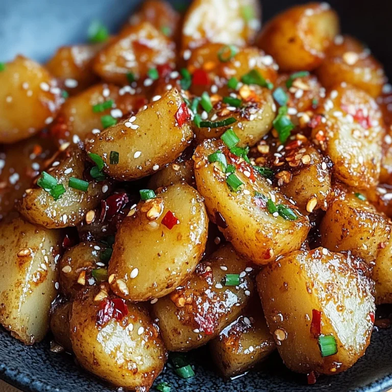 Knusprige Honig-Chili-Kartoffeln