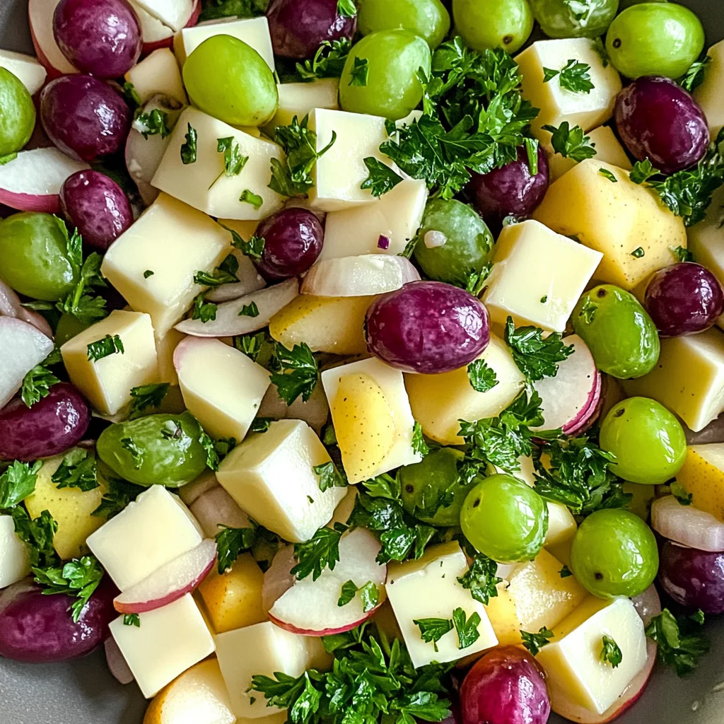 Salat mit Käse und Birnen