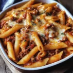 Schneller Nudelauflauf mit Hack