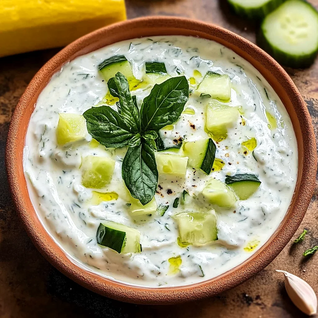 Schnelles Tzatziki mit Joghurt