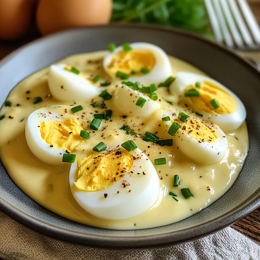 Senfeier - Eier in Senfsoße | Rezept meiner Oma