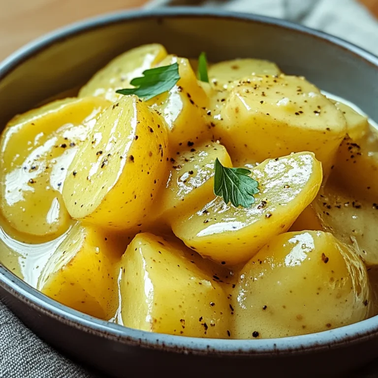 Senfsauce mit Salzkartoffeln