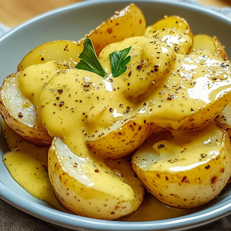 Senfsauce mit Salzkartoffeln