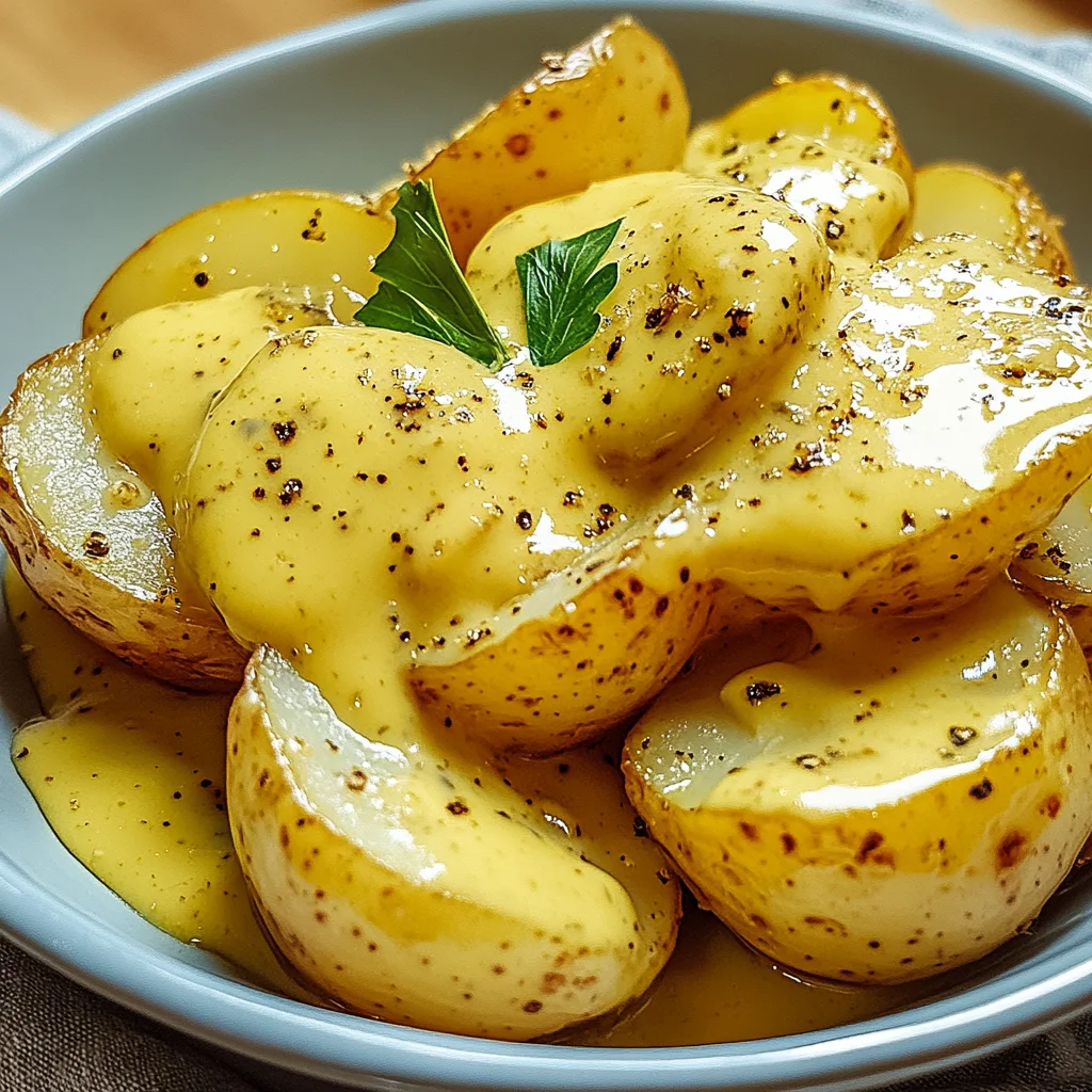 Senfsauce mit Salzkartoffeln