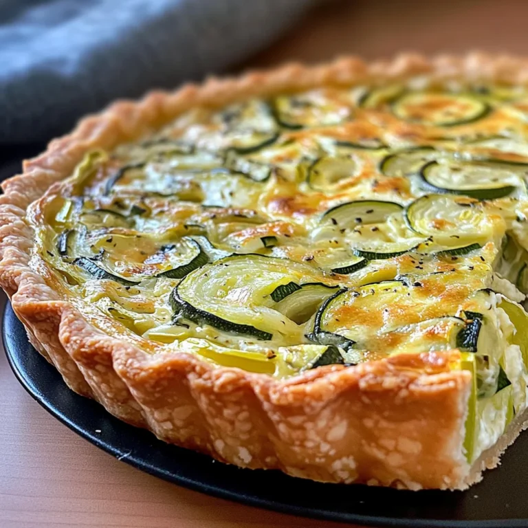 Zucchini Quiche Rezept mit Porree