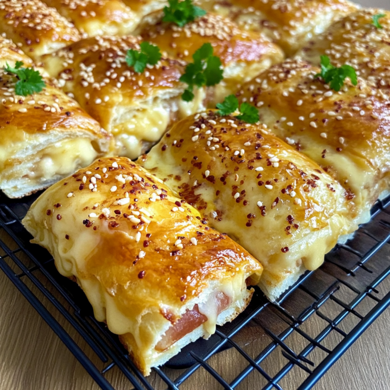 Schnelle Blätterteig gefüllt mit Schinken und Käse Lecker…