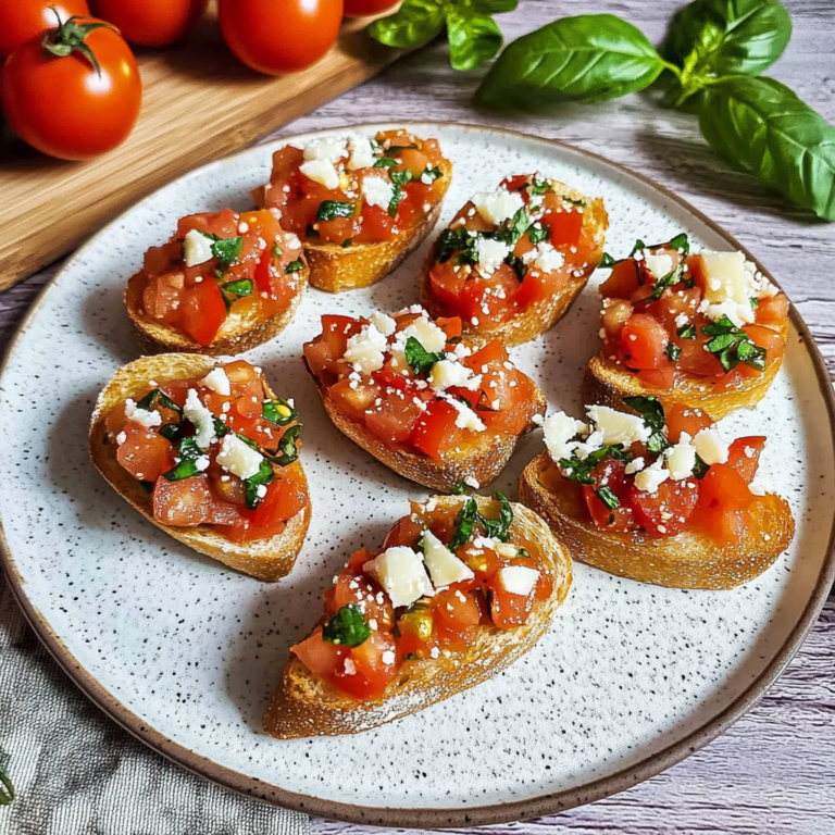 Perfekte Bruschetta mit Tomaten und Knoblauchöl – Rezept