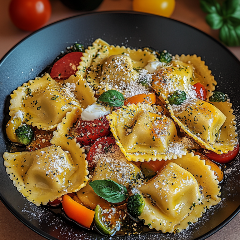 Verführerische Bunte Ravioli-Gemüse-Pfanne für jeden Tag