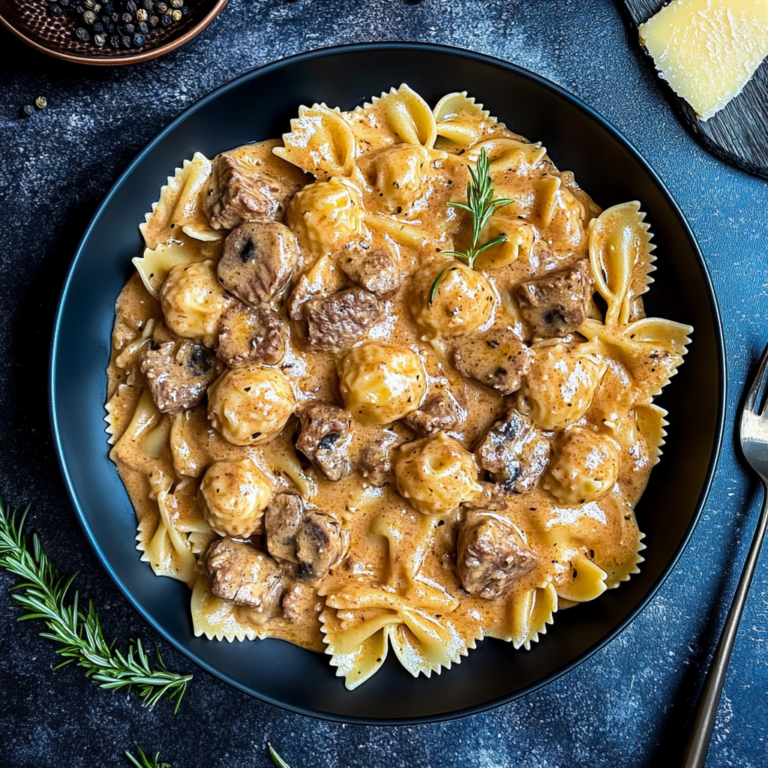 Cremige Pasta mit Hackfleischbällchen: Schnelles Rezept!