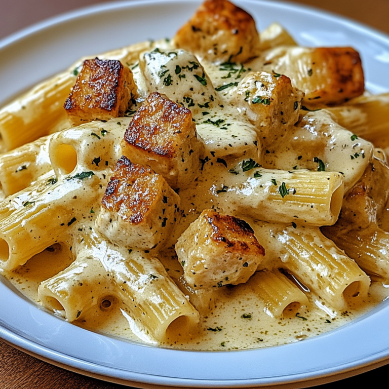 Cremiges Knoblauchbutter-Huhn & Rigatoni: Ein Genuss!
