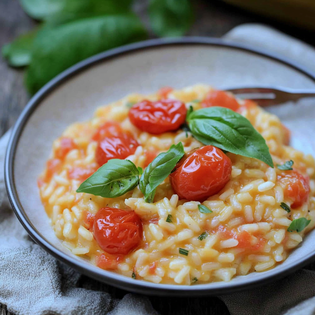 Cremiges Tomatenrisotto – Einfaches Rezept in 15 Minuten