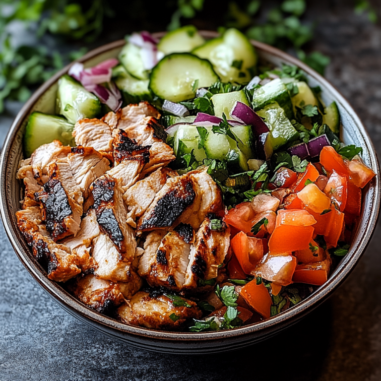 Leckere Döner-Bowl mit Hähnchen – Gesund & Sättigend!