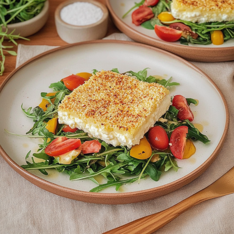 Verführerischer Gebackener Feta auf Rucolasalat – Einfach…