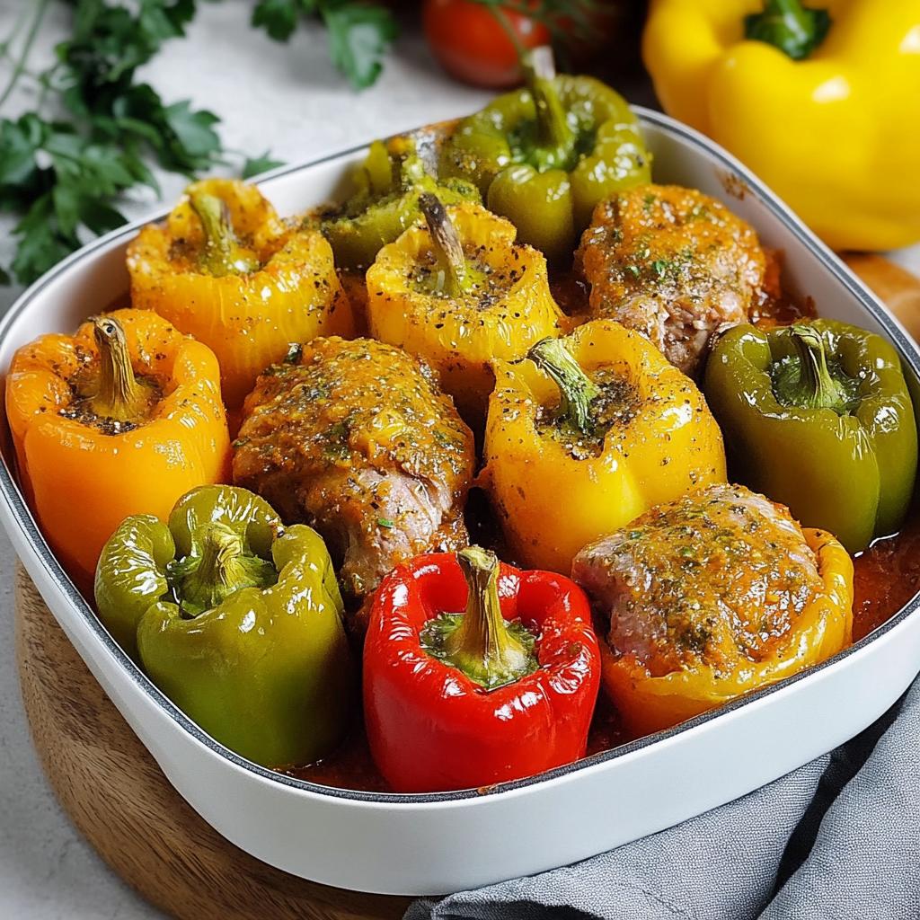 Gefüllte Paprika mit Hackfleisch – So Lecker & Einfach!
