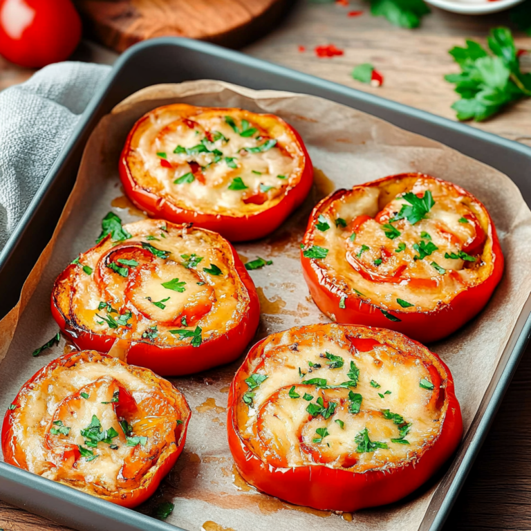 Köstliche Gefüllte Paprikaringe – Schnelle Low Carb Mahlzeit