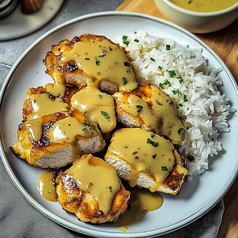 Honig Senf Hähnchen mit Reis – Einfach & Lecker Genießen