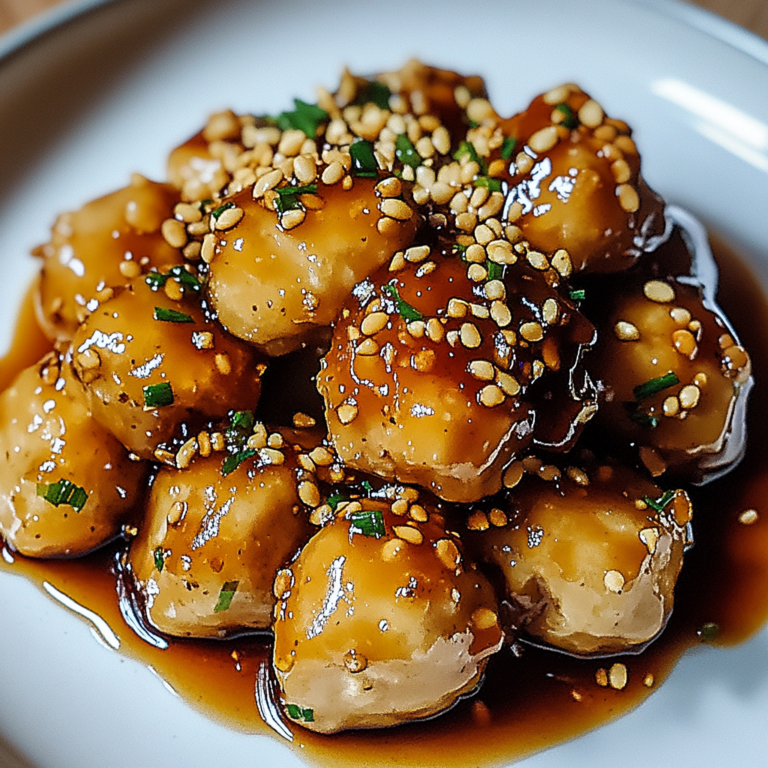 Unwiderstehliches Karamellisiertes Sesam-Hähnchen Rezept