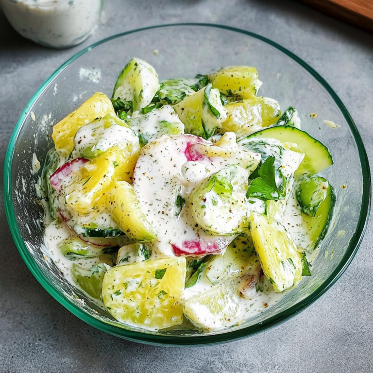 Leckerer Gurkensalat mit Joghurt Dressing: Erfrischend & …