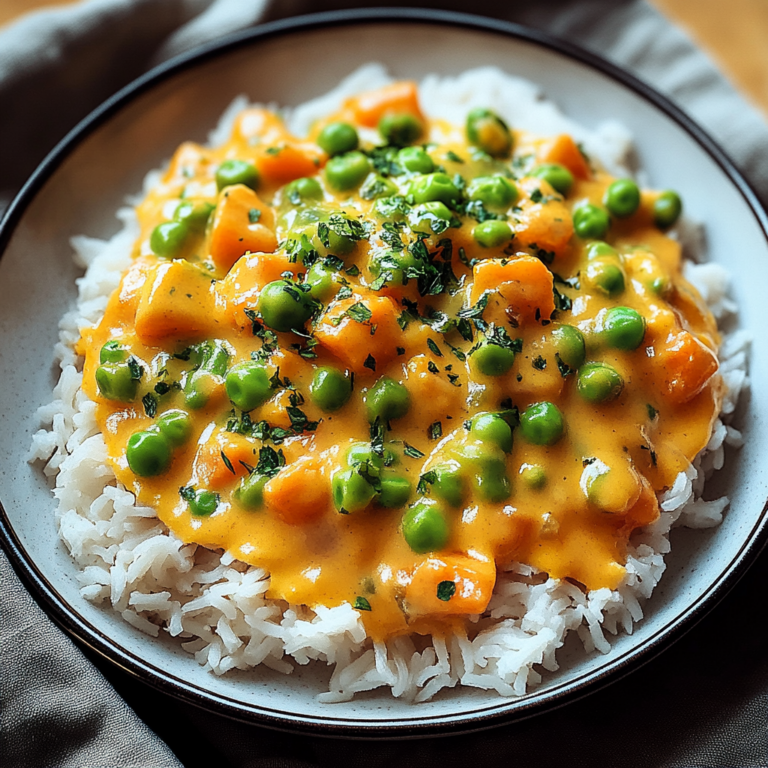 Cremiger Reis mit Gemüse-Frischkäse-Sauce: Einfach & Lecker