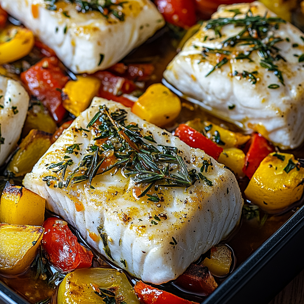 Köstliches Rezept für mediterran gebackene Fischfilets