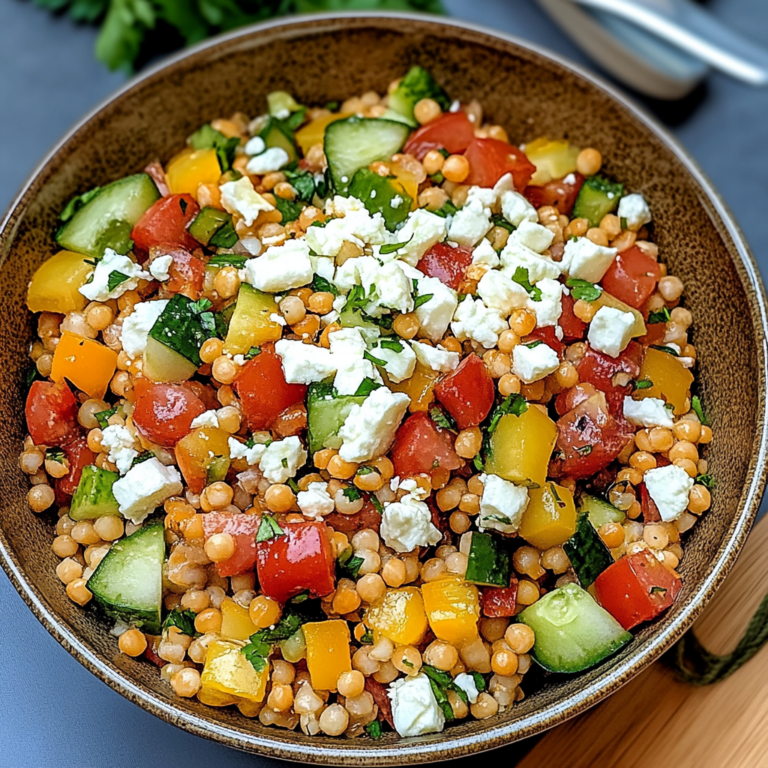 Unwiderstehlicher Rote Linsen Salat Orientalisch mit Feta