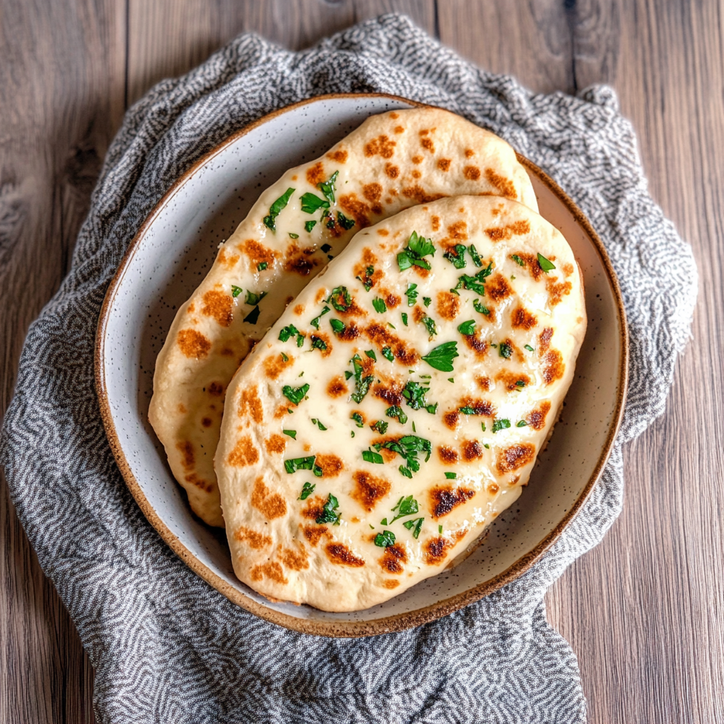 Schnelles Pfannenbrot ohne Hefe: Einfaches Joghurt-Rezept