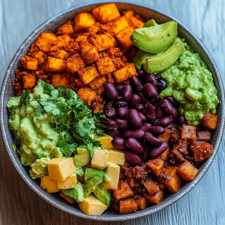 Perfekte Süßkartoffel Burrito Bowl – Gesund & Lecker!