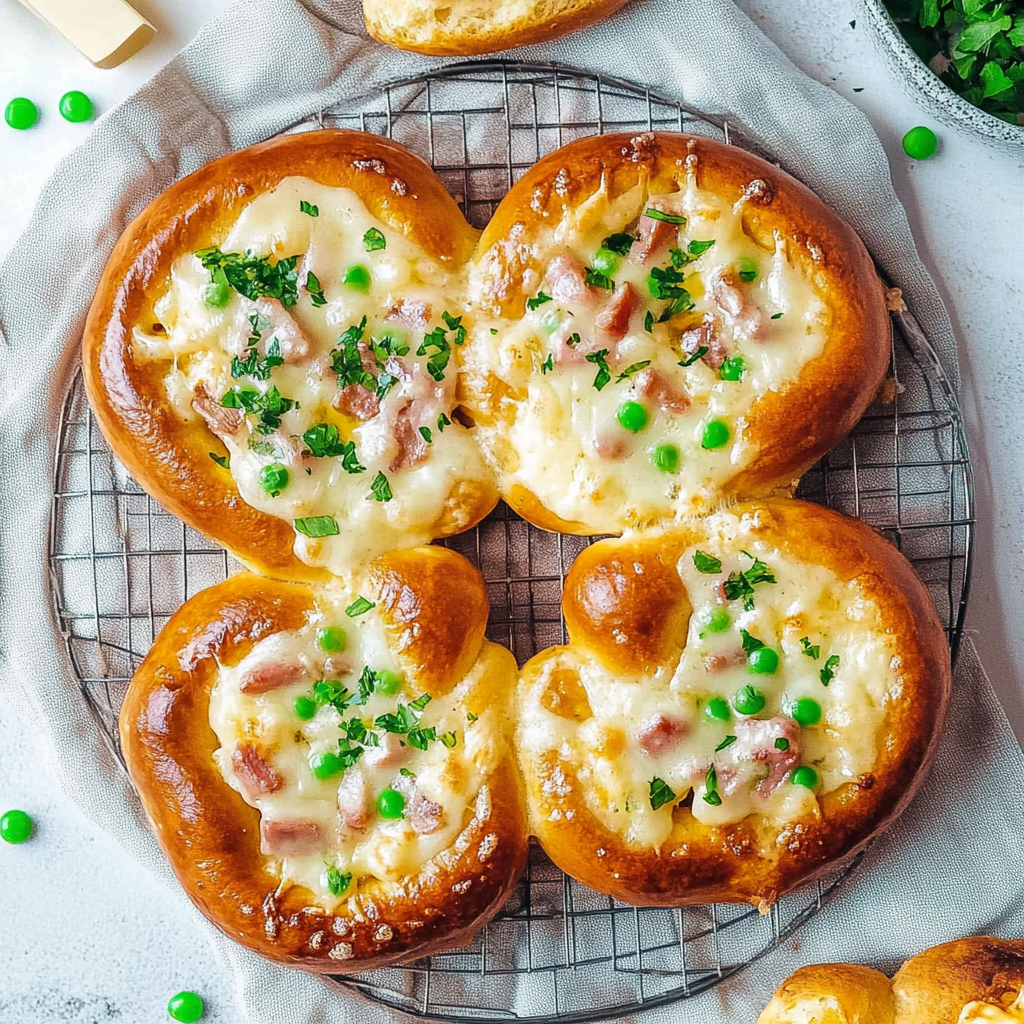 Herzhaft Überbackene Brezeln mit Schinken & Käse genießen