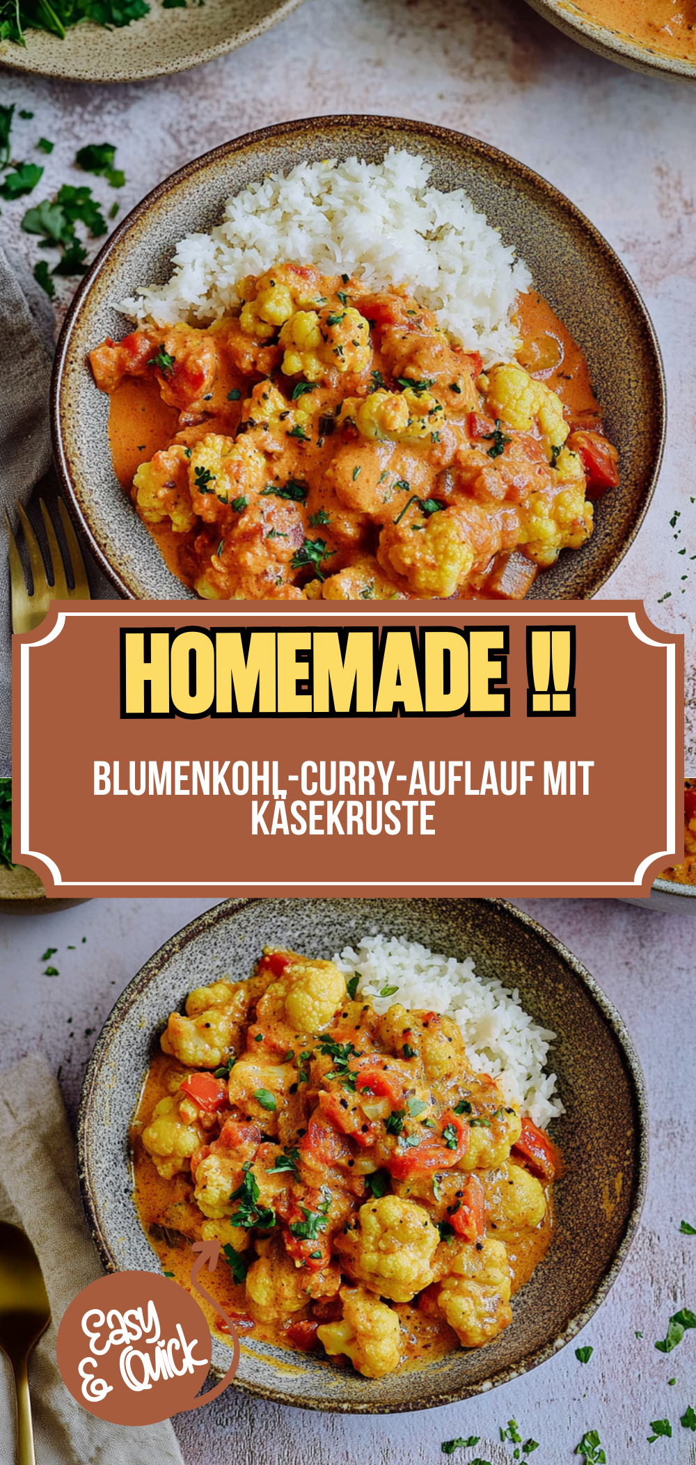 Blumenkohl-Curry-Auflauf
