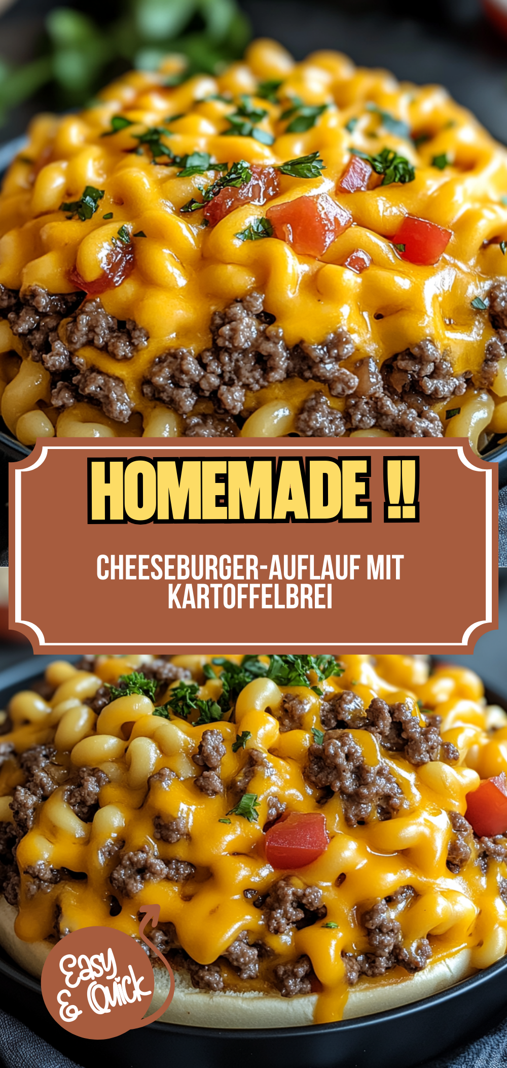 Cheeseburger-Auflauf
