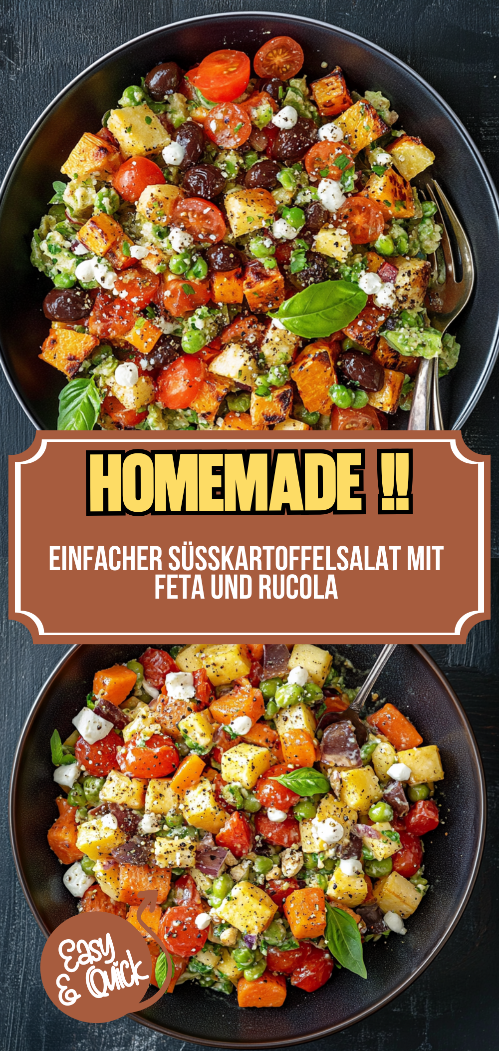 Einfacher Süßkartoffelsalat