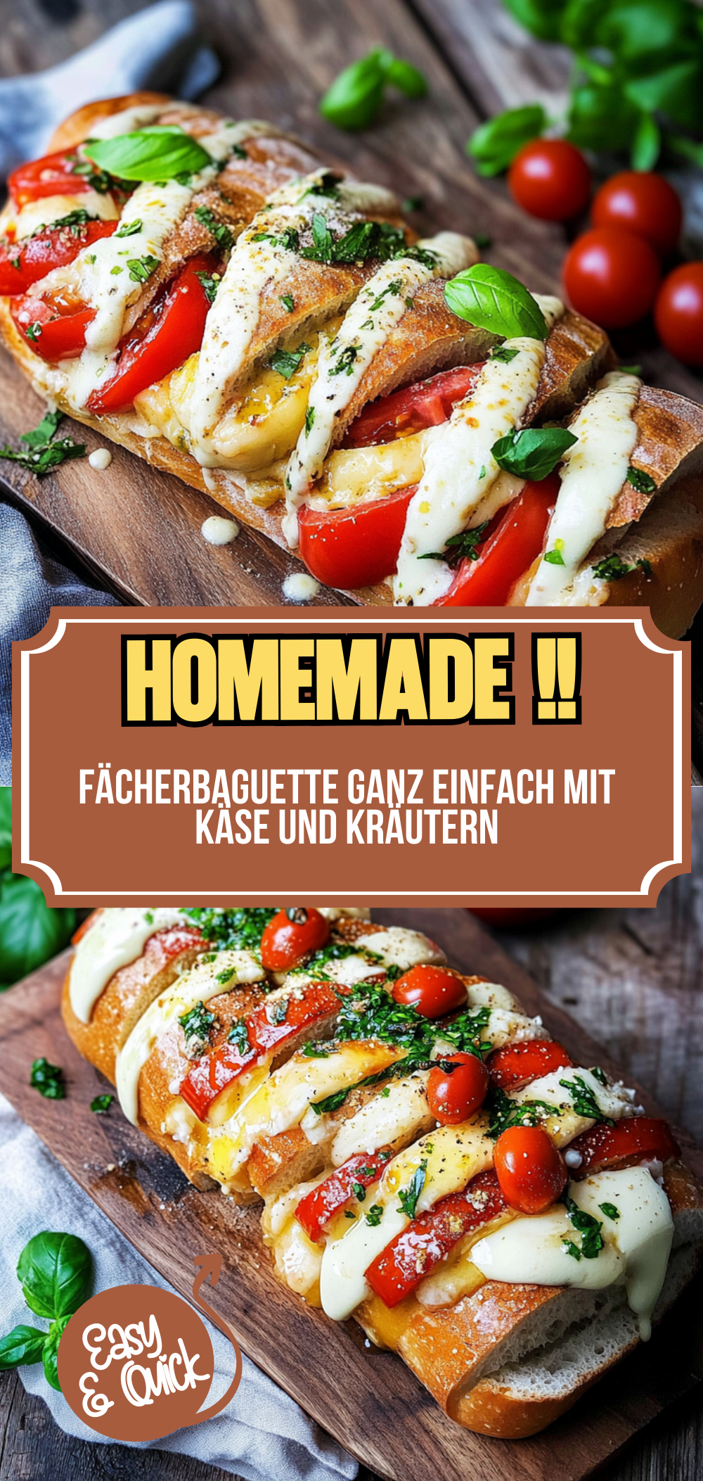 Fächerbaguette ganz einfach