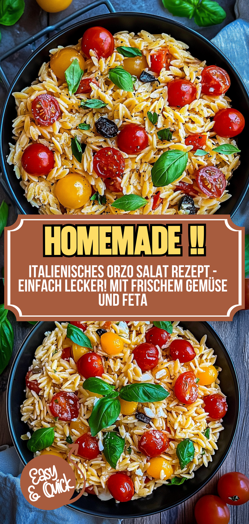 Italienisches Orzo Salat Rezept - einfach lecker!