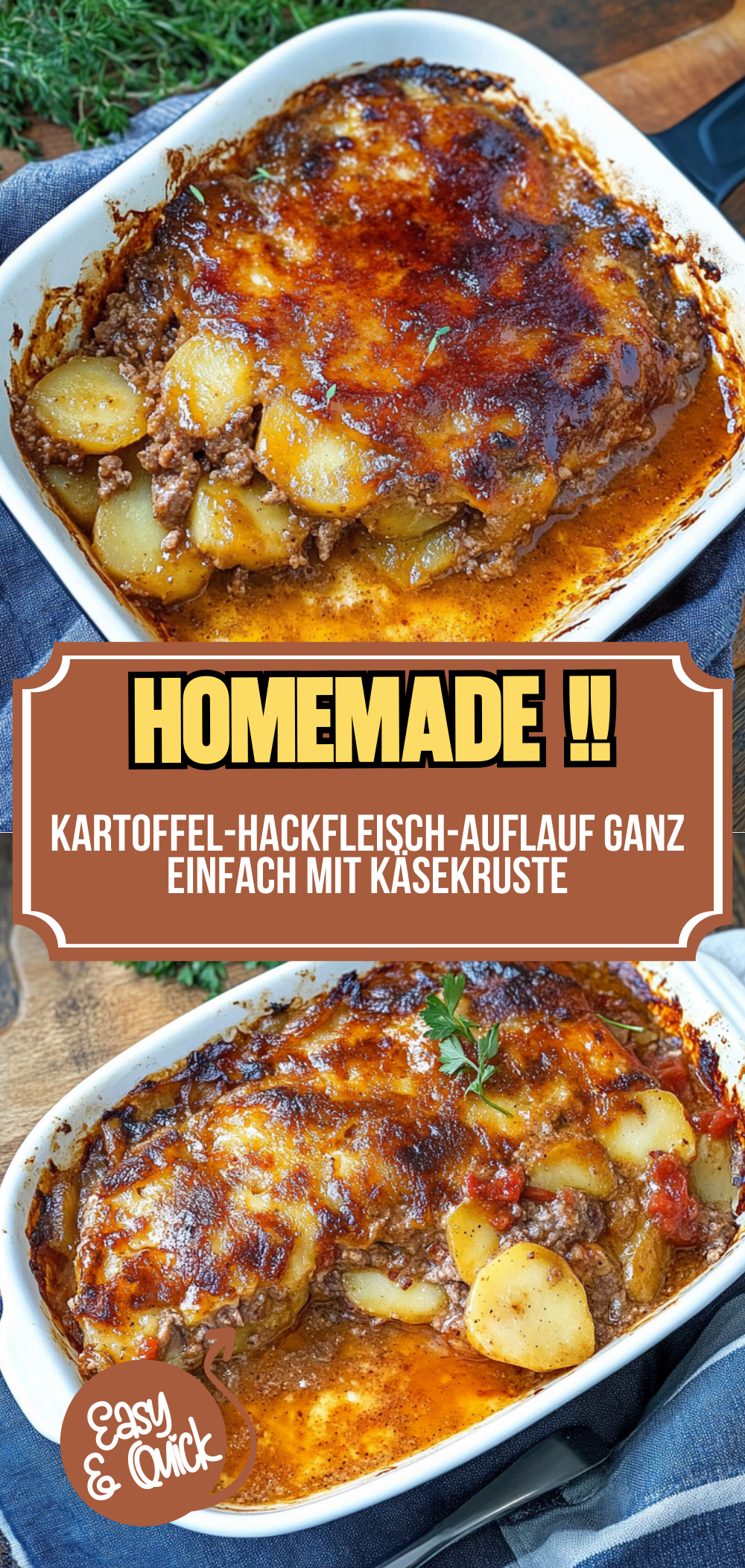 Kartoffel-Hackfleisch-Auflauf ganz einfach