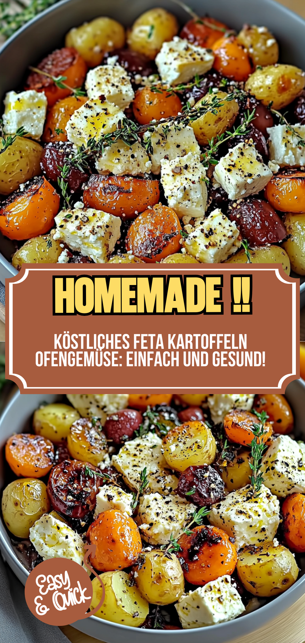 Köstliches Feta Kartoffeln Ofengemüse: Einfach und Gesund!