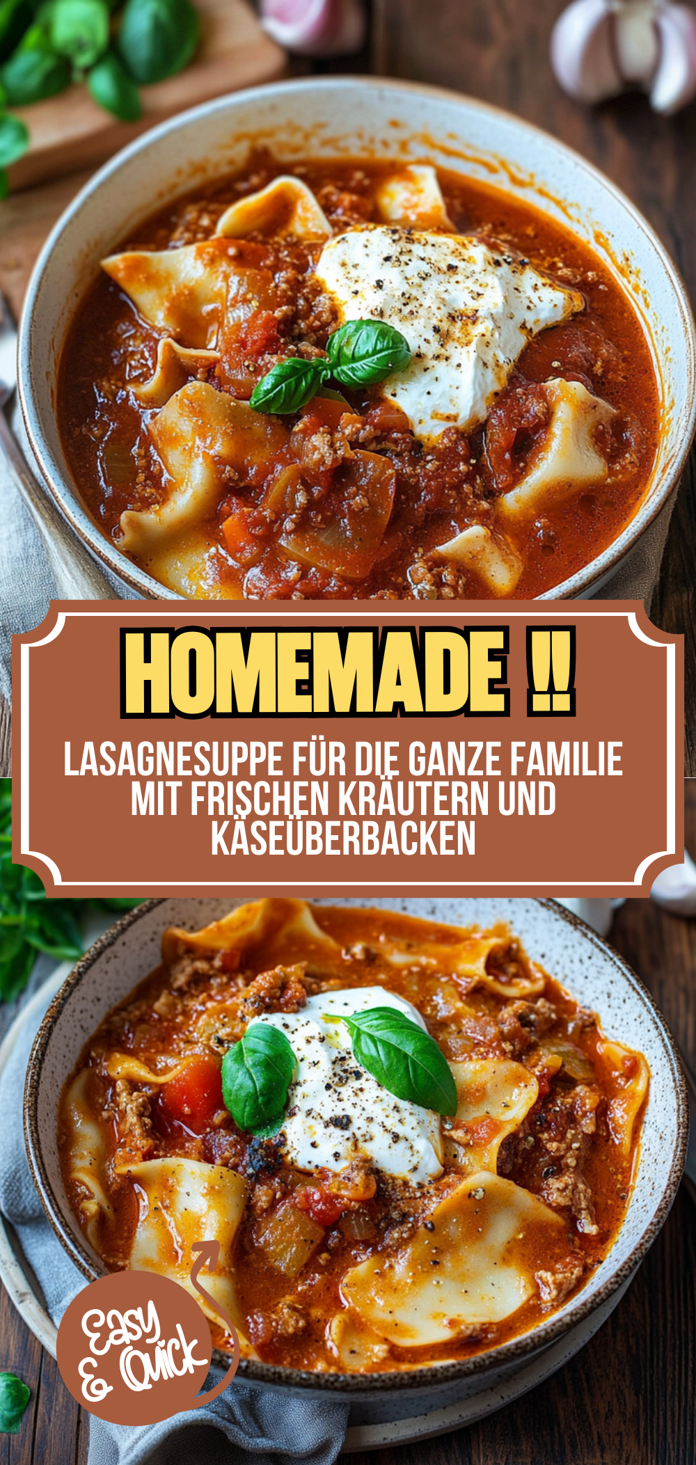 Lasagnesuppe für die ganze Familie