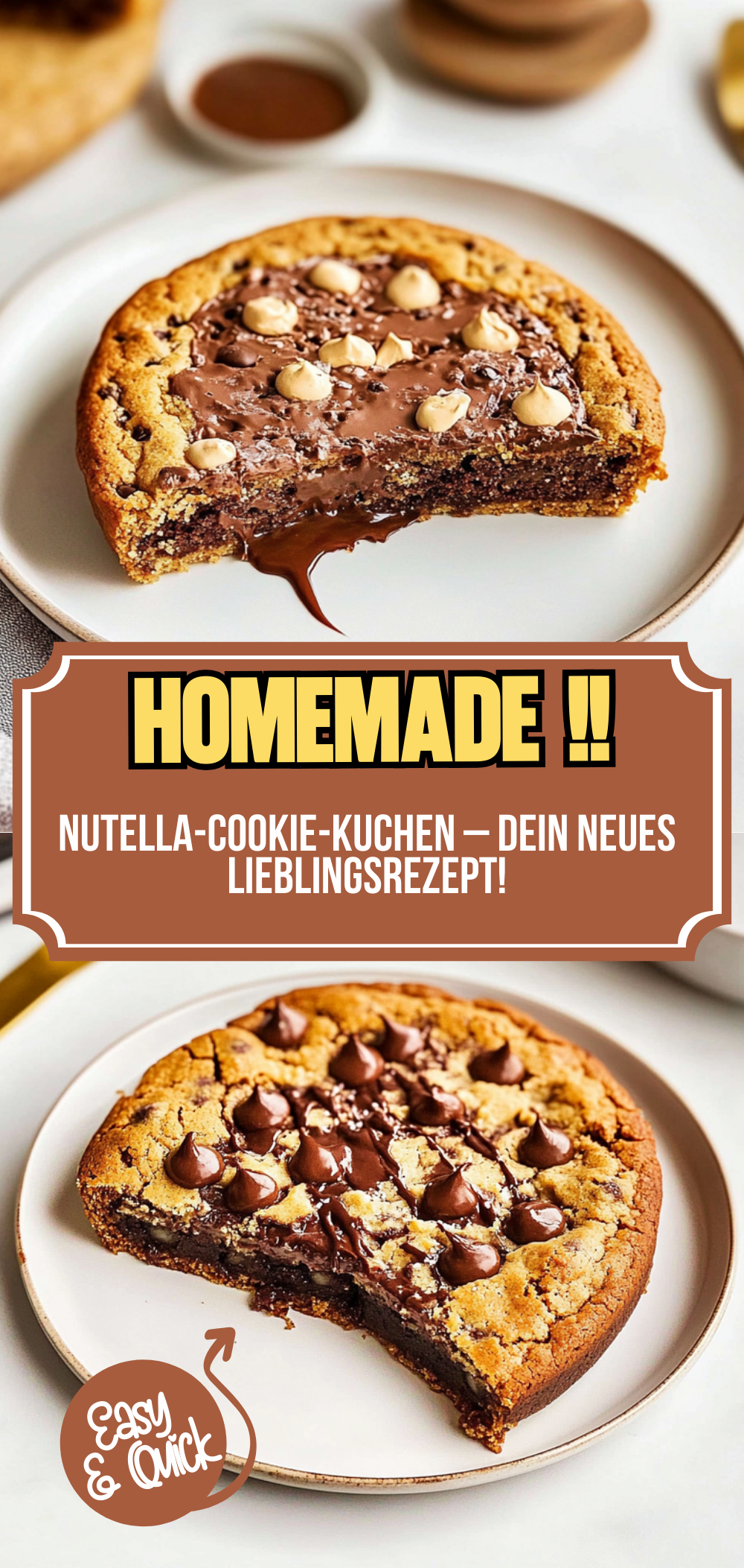 Nutella-Cookie-Kuchen – dein neues Lieblingsrezept!