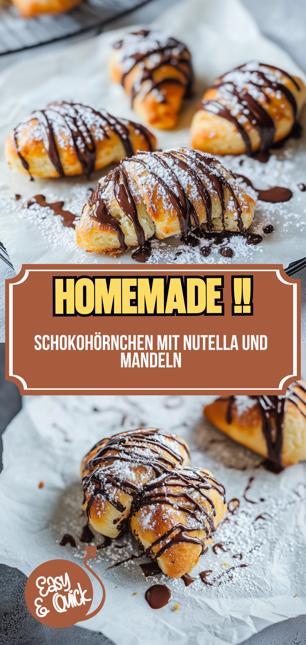 Schokohörnchen mit Nutella